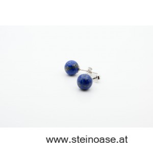 Ohrstecker Lapis Lazuli Silber 8mm